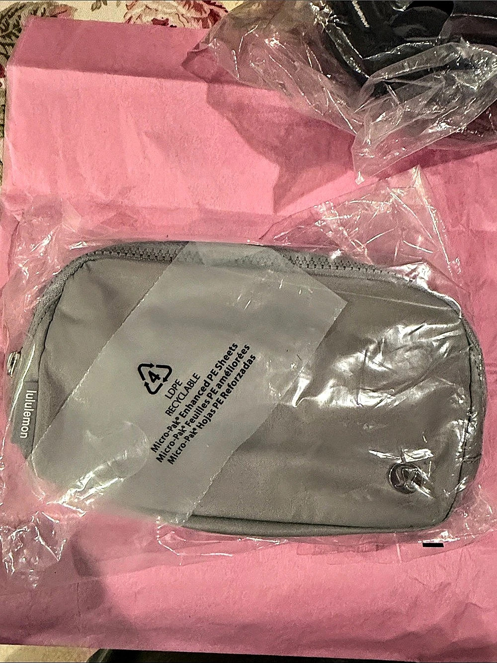 lululemon Everywhere Belt Bag Large Black & Gray NWT